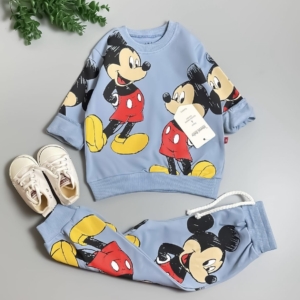 Син комплект за момче Мики от 2 г до 4 г