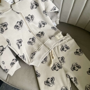 Ватиран комплект с горница със цип и долница