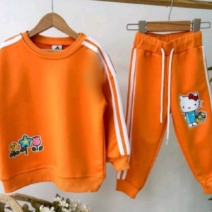 Страхотен ватиран оранжев екип от 2 части