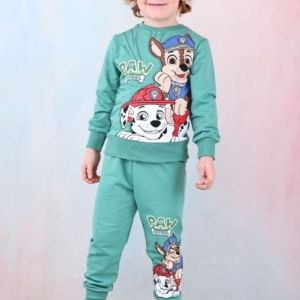 Страхотен светло зелен комплект с герои от 3 г до 10 г