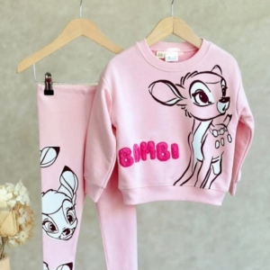 Страхотен комплект в розово с красиви апликации - 2 части