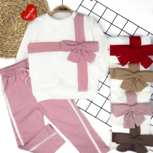 Комплект с панделка в розово от 3г до 12 г