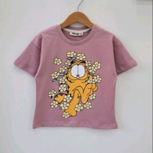 Тениска за момиче с цветенца