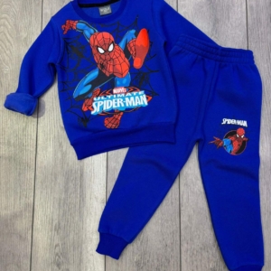Ватиран комплект Spiderman син- 2 части