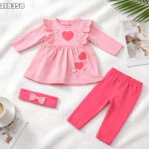 Комплект от 3 части с лента за коса