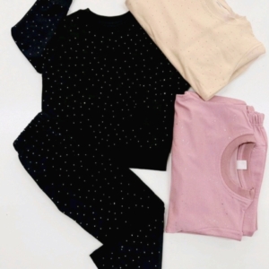 Комплект с камъни в розово - от 3 г до 8 г