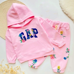 Ватиран розов комплект 6/9 месеца