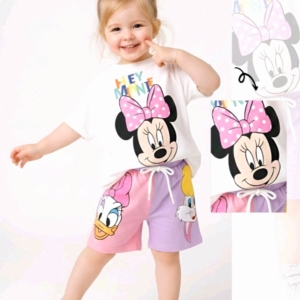 Летен екип за момиче с Мини Маус от 1 г до 4 г