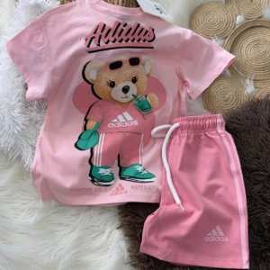 Летен комплект в розово от 3-4 г до 9-10 г