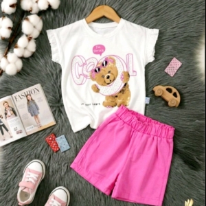 Летен комплект с меченце в циклама от 2 г до 5 г